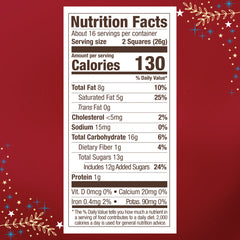 Assorted Holiday Chocolate SQUARES Extra Large Bags (Case of 6)