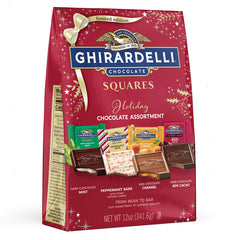 Assorted Holiday Chocolate SQUARES Extra Large Bags (Case of 6)