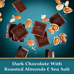 Intense Dark Sea Salt Almond Dark Chocolate Squares Medium Bag (Case of 6)