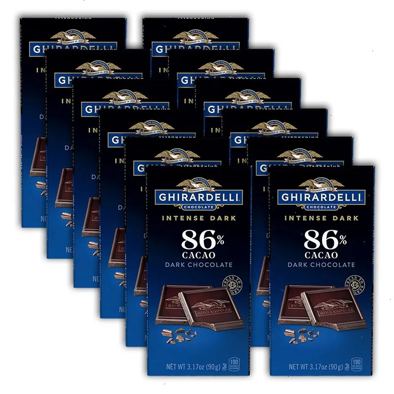 Intense Dark 86% Cacao Dark Chocolate Bar (Case of 12)