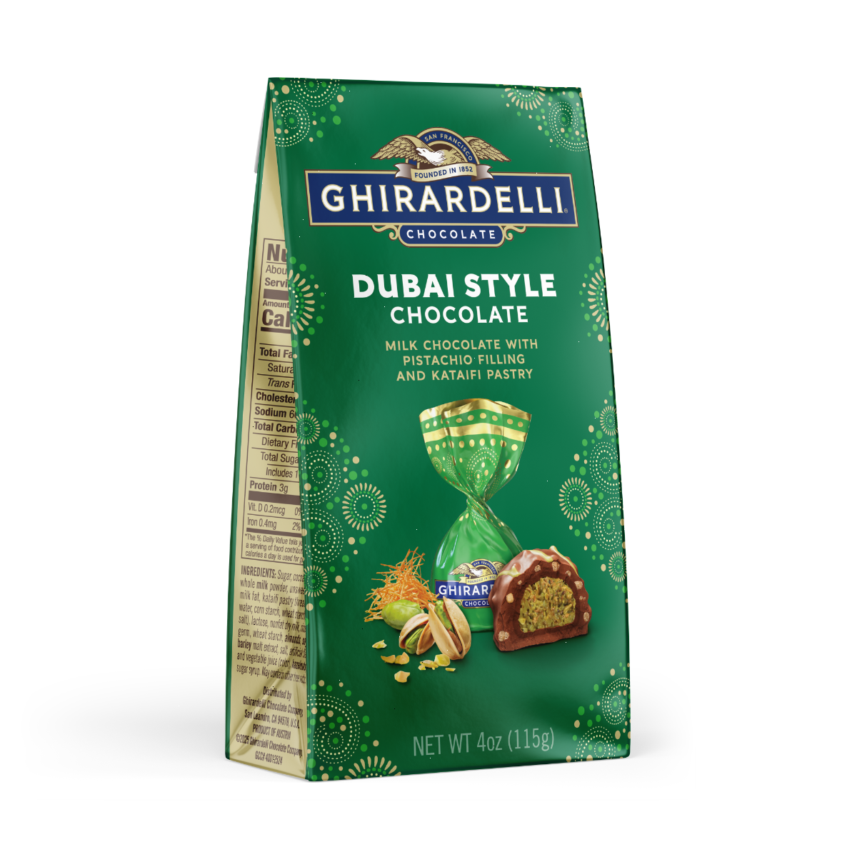 Ghirardelli Dubai Style Chocolate Bag 4 oz
